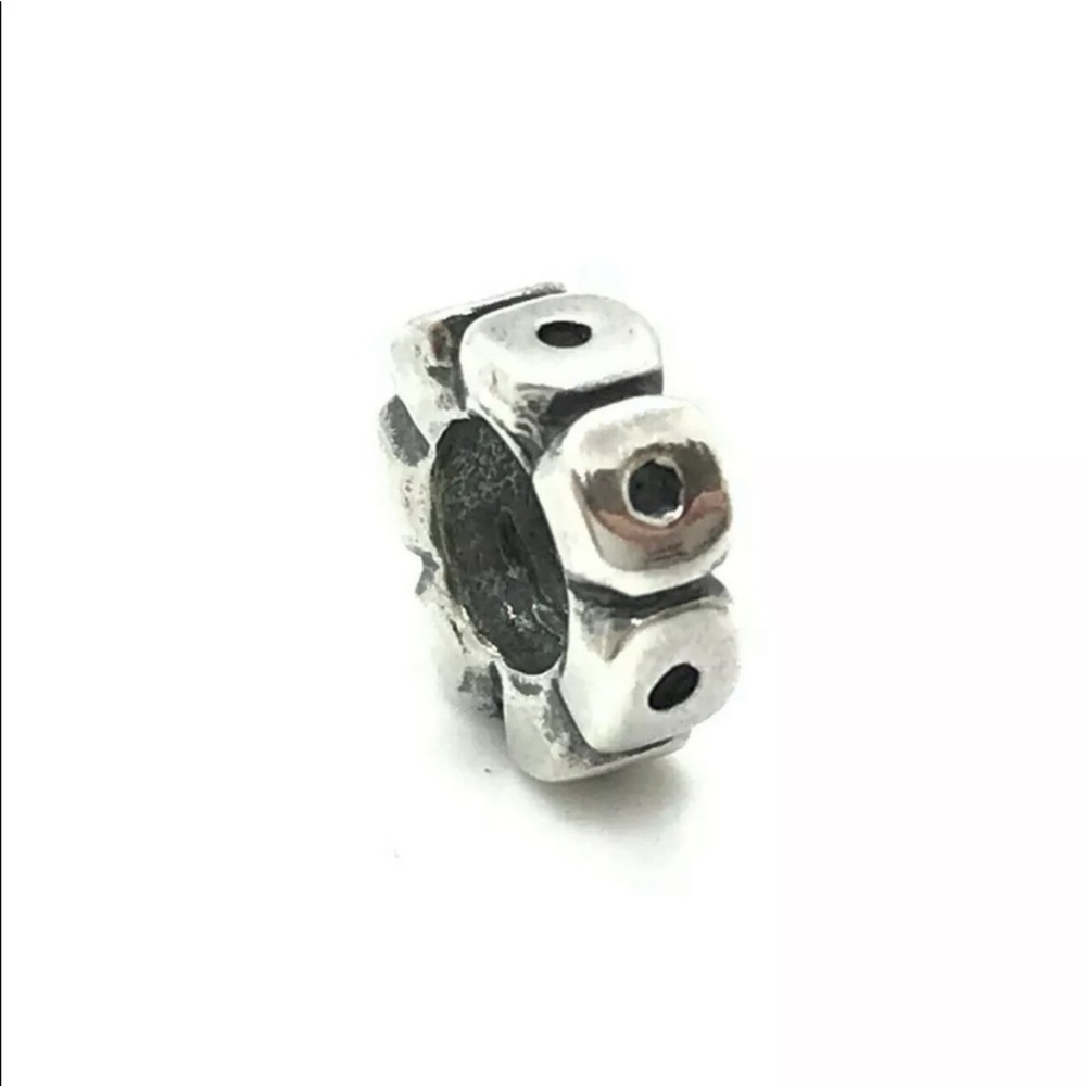 Pandora Sterling Silver.925  Owl Eye Spacer Charm